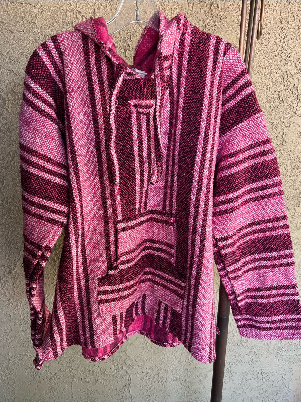 Unisex Pink Mexican Baja Hoodie Sweater